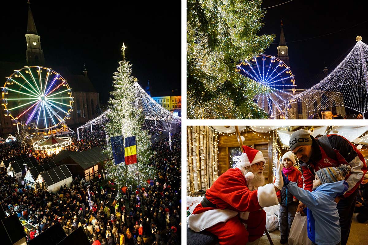 The Christmas market in Cluj-Napoca